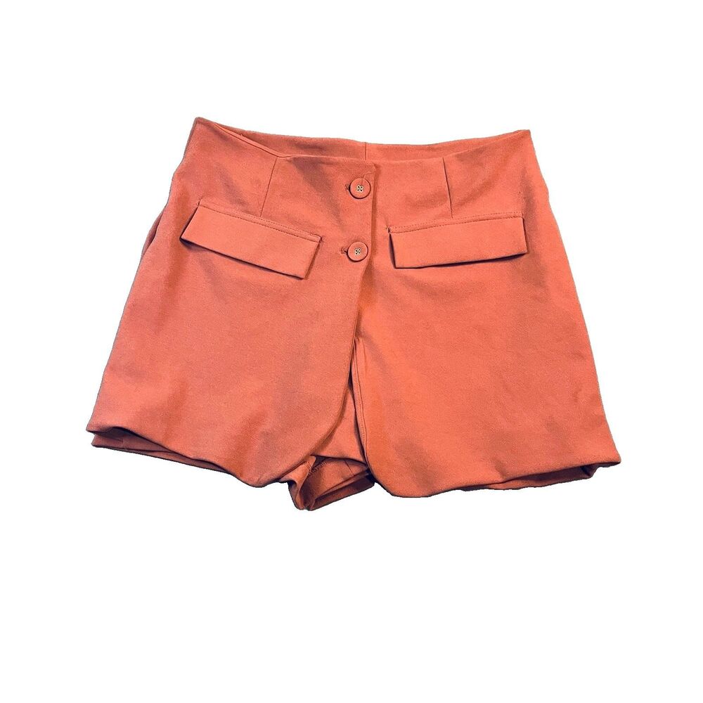 One 5 One Rust Boho Western Skort Shorts Womens Size M High Rise